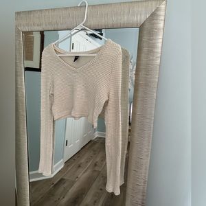 Long sleeve cropped shirt